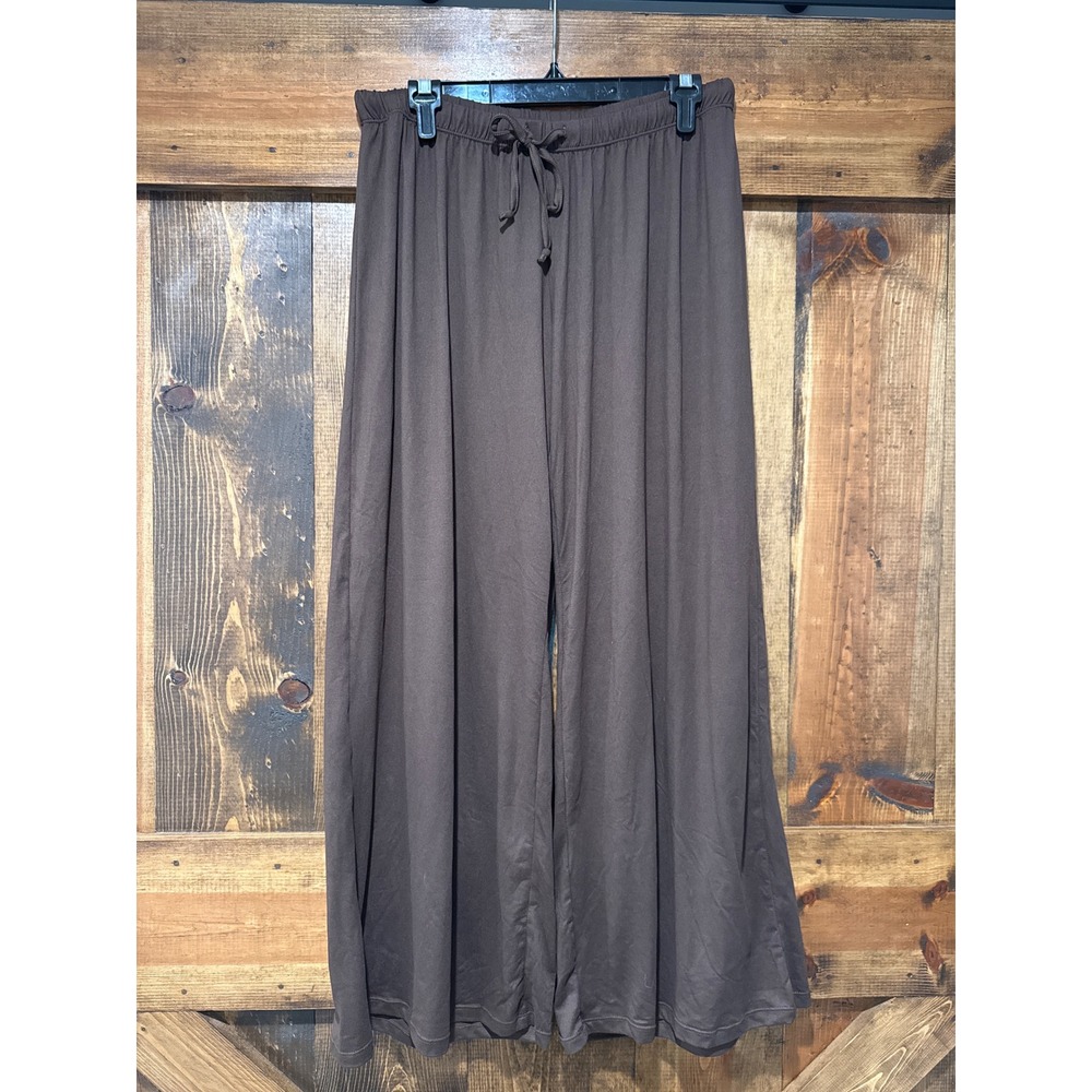Bumpsuit The Cloud Pant Espresso Brown Maternity Wide Leg Trousers Medium NEW